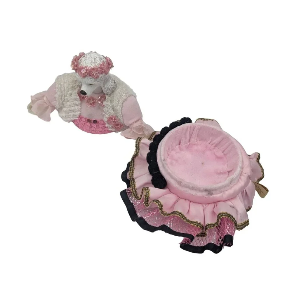 Katherine's Collection Wayne Kleski Fifi Poodle Trinket Box Pink‎ Rare HTF